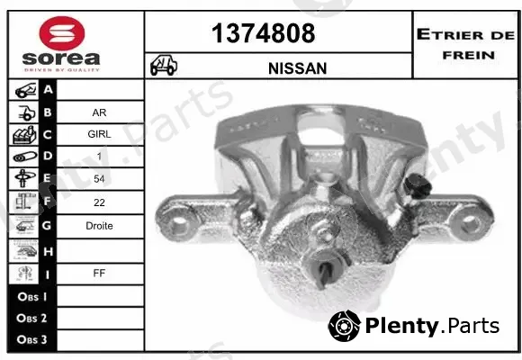 Snra 1374808 — Brake Caliper