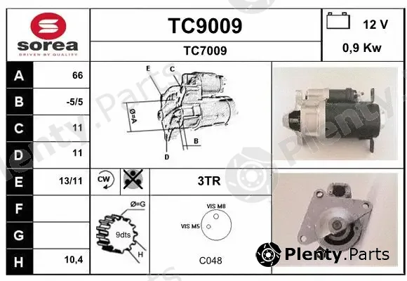 Snra TC9009 — Starter