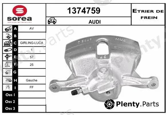 Snra 1374759 — Brake Caliper