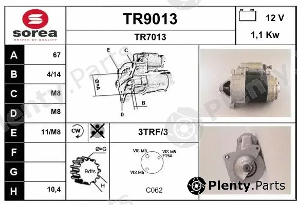 Snra TR9013 — Starter