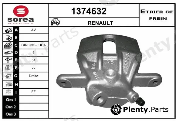 Snra 1374632 — Brake Caliper