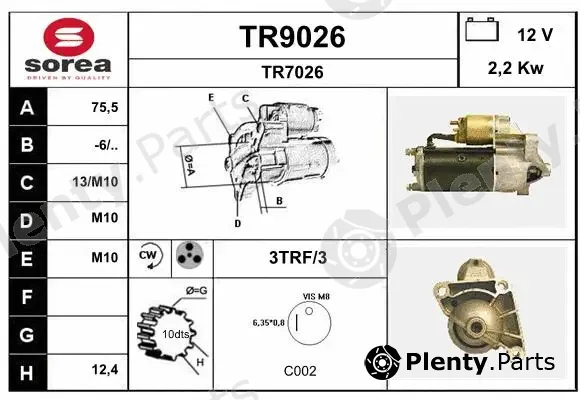Snra TR9026 — Starter