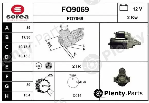 Snra FO9069 — Starter