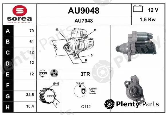 Snra AU9048 — Starter