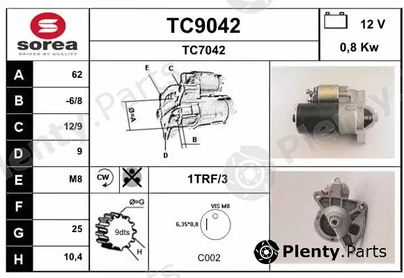 Snra TC9042 — Starter