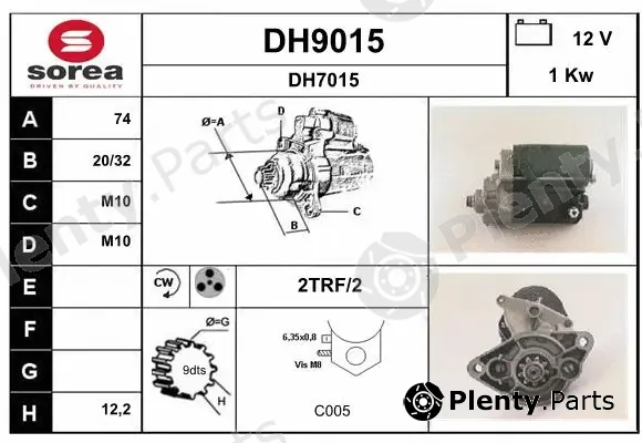 Snra DH9015 — Starter