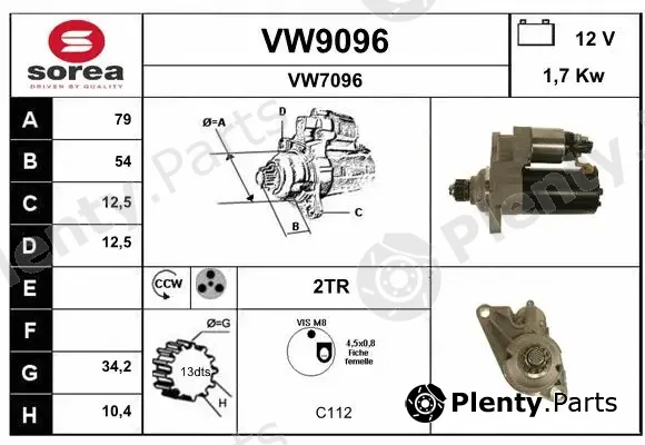 Snra VW9096 — Starter