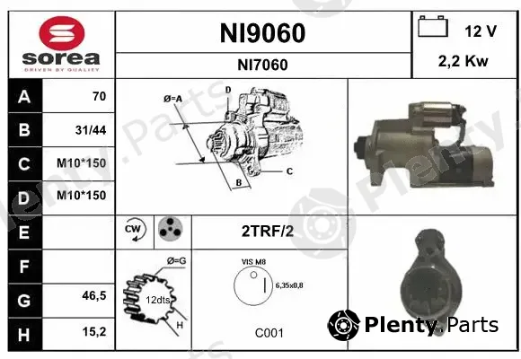 Snra NI9060 — Starter