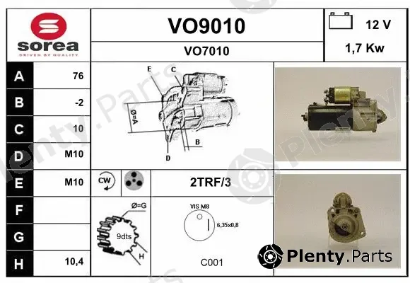 Snra VO9010 — Starter