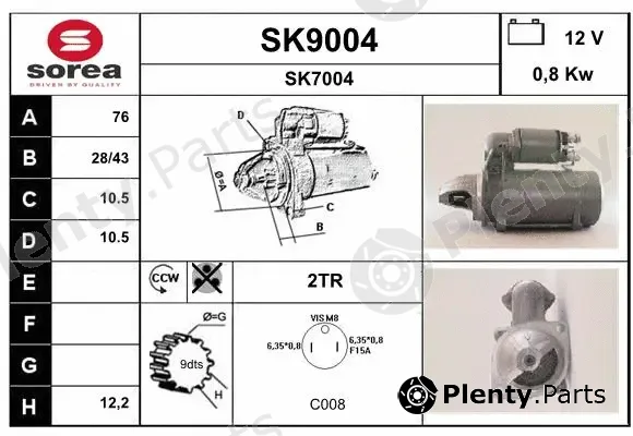 Snra SK9004 — Starter
