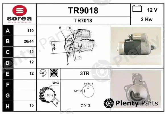 Snra TR9018 — Starter