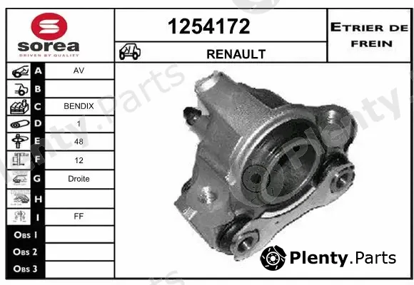 Snra 1254172 — Brake Caliper