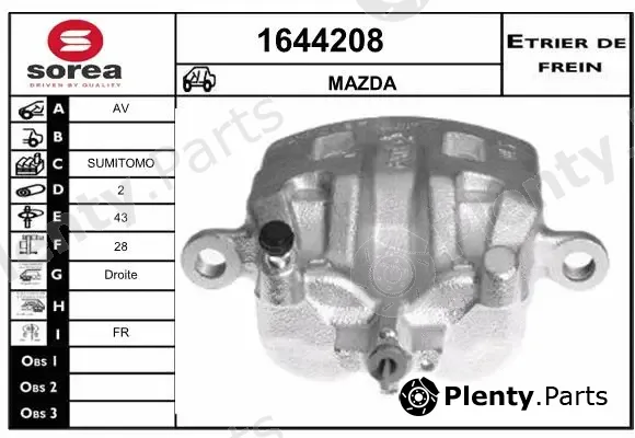 Snra 1644208 — Brake Caliper