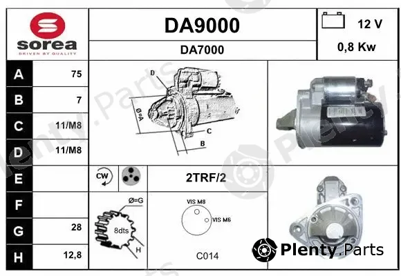 Snra DA9000 — Starter