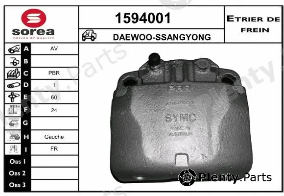 Snra 1594001 — Brake Caliper