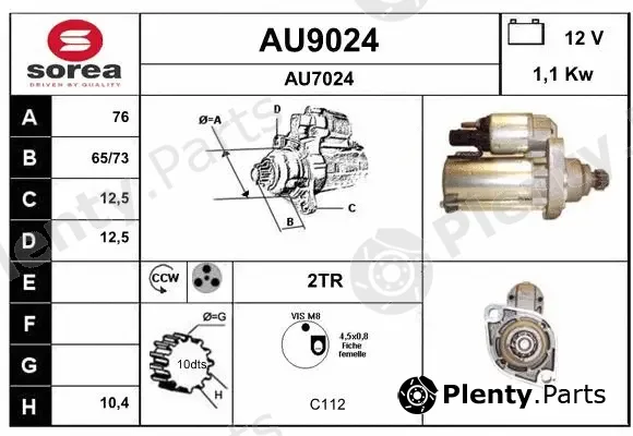 Snra AU9024 — Starter