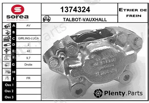 Snra 1374324 — Brake Caliper