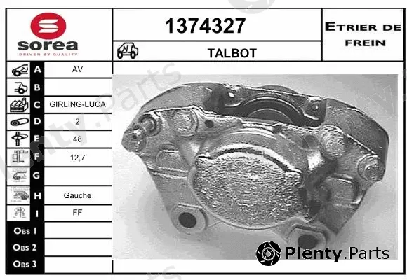 Snra 1374327 — Brake Caliper