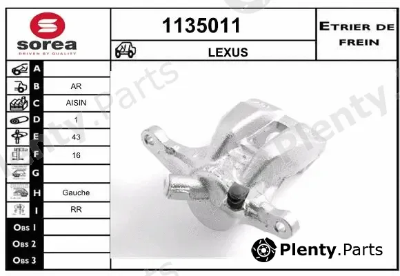 Snra 1135011 — Brake Caliper