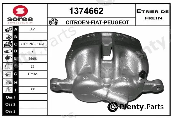 Snra 1374662 — Brake Caliper