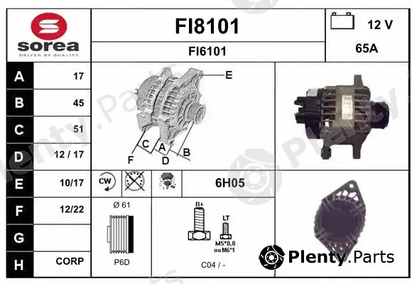 Snra FI8101 — Alternator