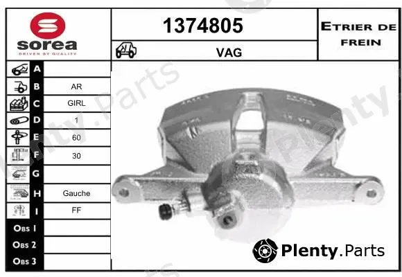 Snra 1374805 — Brake Caliper