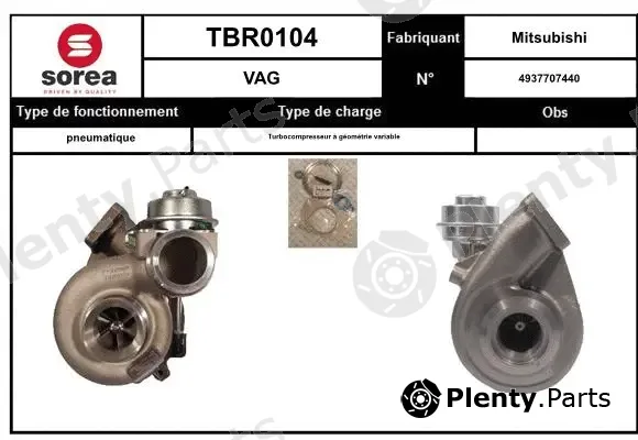 Snra TBR0104 — Charger, charging (supercharged/turbocharged)