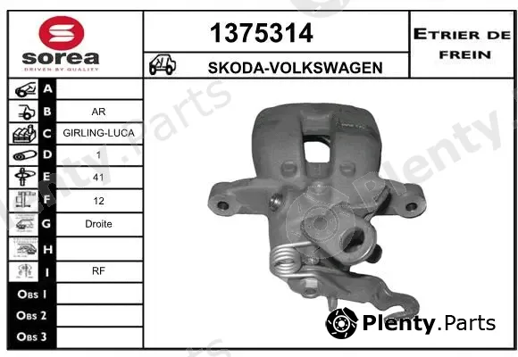 Snra 1375314 — Brake Caliper