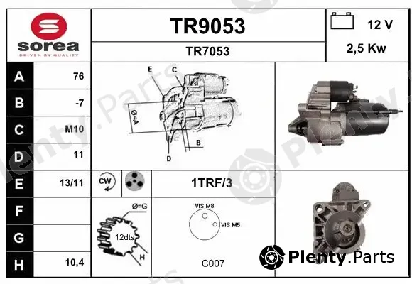 Snra TR9053 — Starter