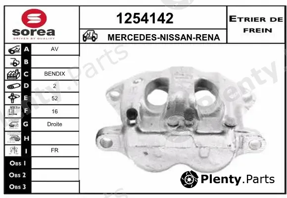 Snra 1254142 — Brake Caliper