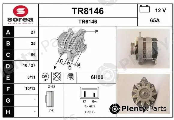 Snra TR8146 — Alternator