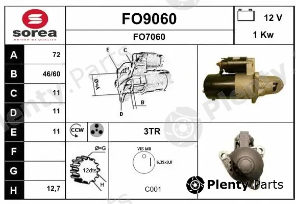 Snra FO9060 — Starter