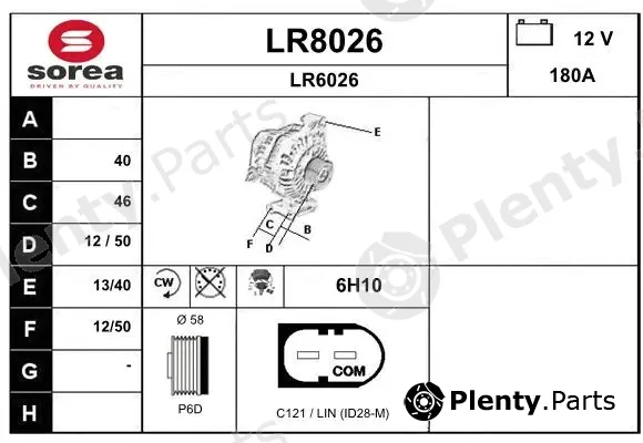 Snra LR8026 — Alternator