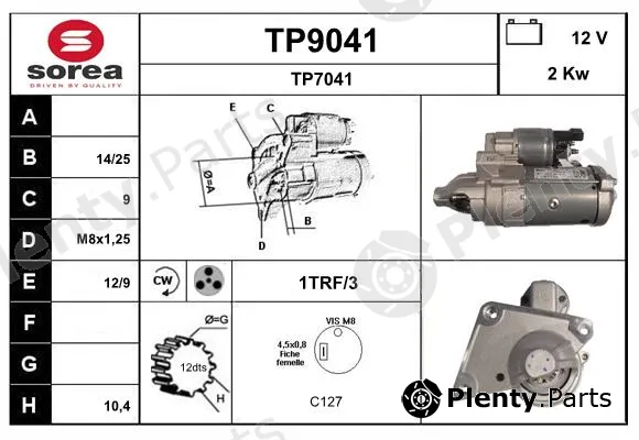 Snra TP9041 — Starter