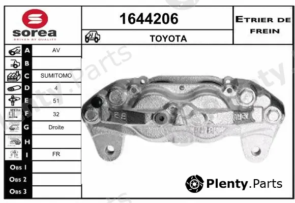 Snra 1644206 — Brake Caliper