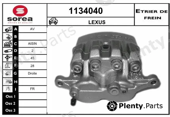 Snra 1134040 — Brake Caliper