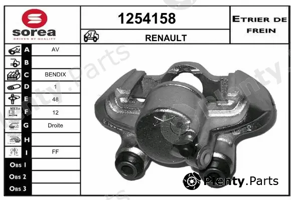 Snra 1254158 — Brake Caliper
