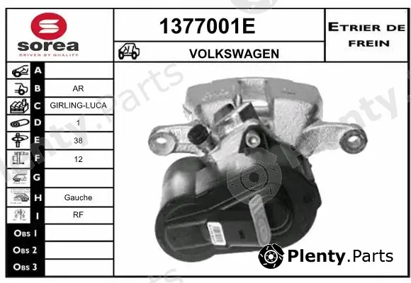 Snra 1377001E — Brake Caliper