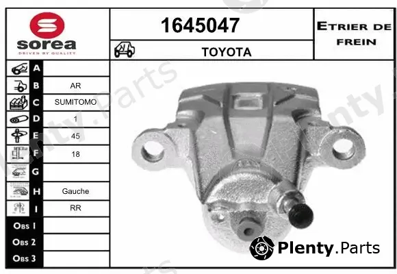 Snra 1645047 — Brake Caliper