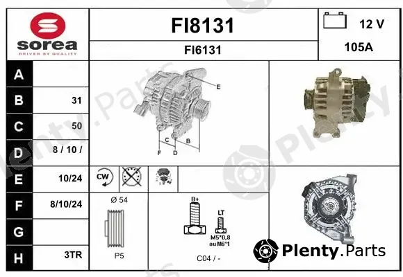 Snra FI8131 — Alternator