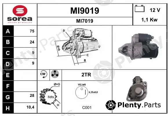 Snra MI9019 — Starter