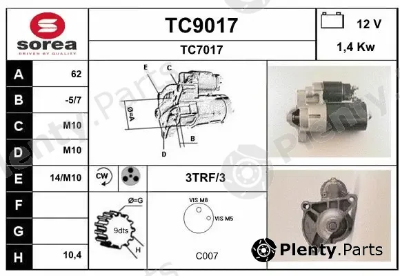 Snra TC9017 — Starter