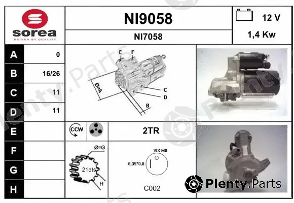 Snra NI9058 — Starter