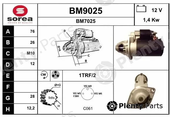 Snra BM9025 — Starter