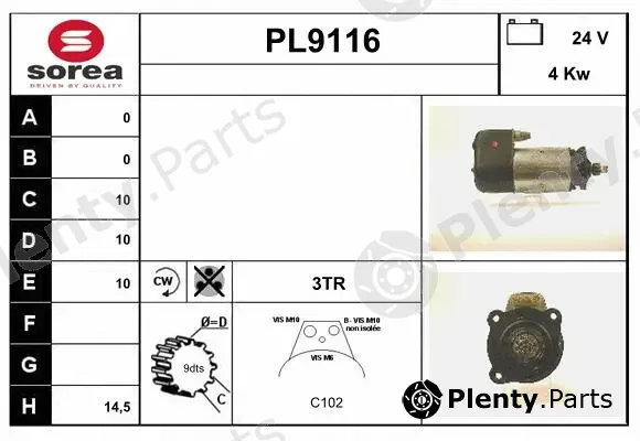 Snra PL9116 — Starter