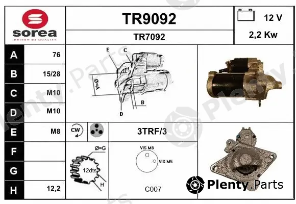 Snra TR9092 — Starter