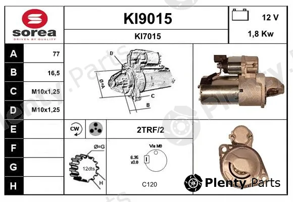 Snra KI9015 — Starter
