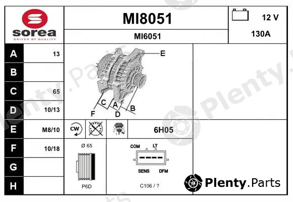 Snra MI8051 — Alternator