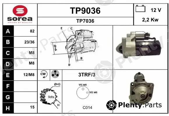 Snra TP9036 — Starter