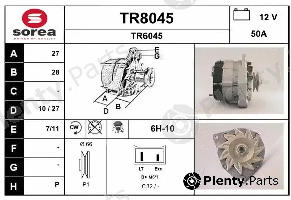 Snra TR8045 — Alternator